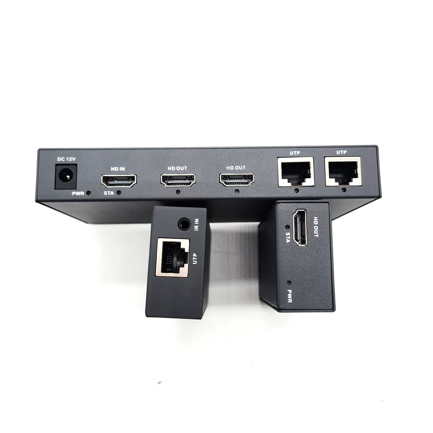 PWAYTEK HDMI Extender 1×2 4K60 Cat6 Splitter 60m IR EDID TX RX Kit
