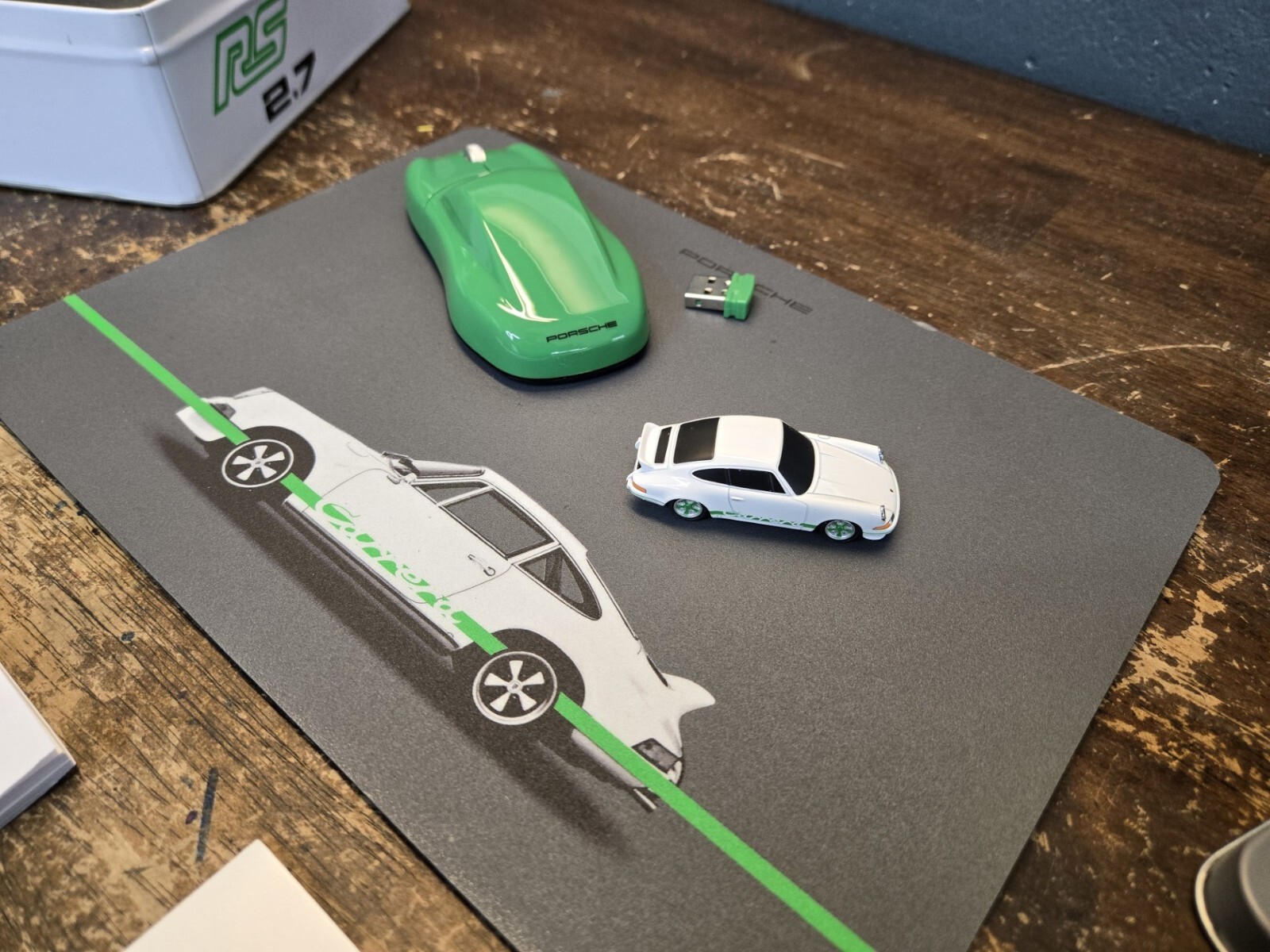 🔥RS 2.7 Collection WAP0508120G Computer Mouse Porsche USB Stick Pad Tin Box OOP