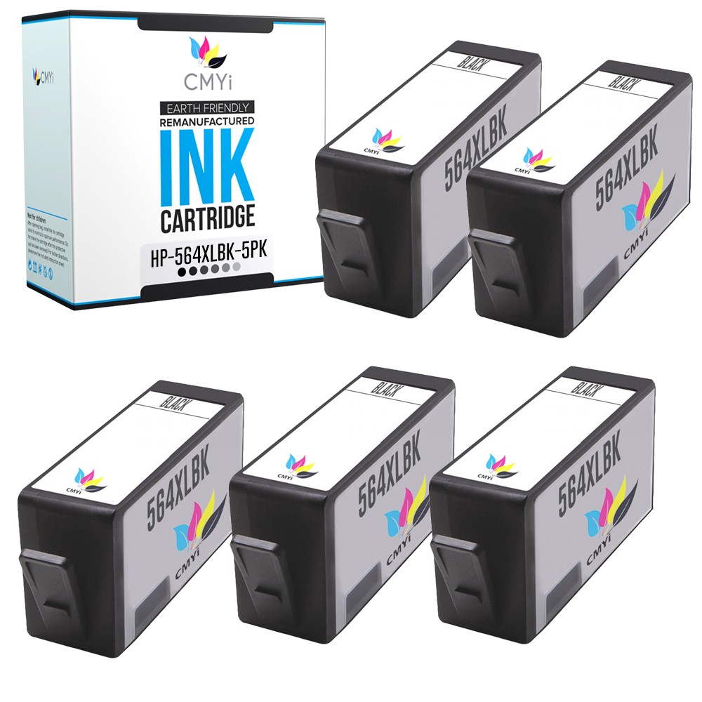 Black Color CMYi Ink Lot for HP 564XL Cartridge for PhotoSmart DeskJet OfficeJet