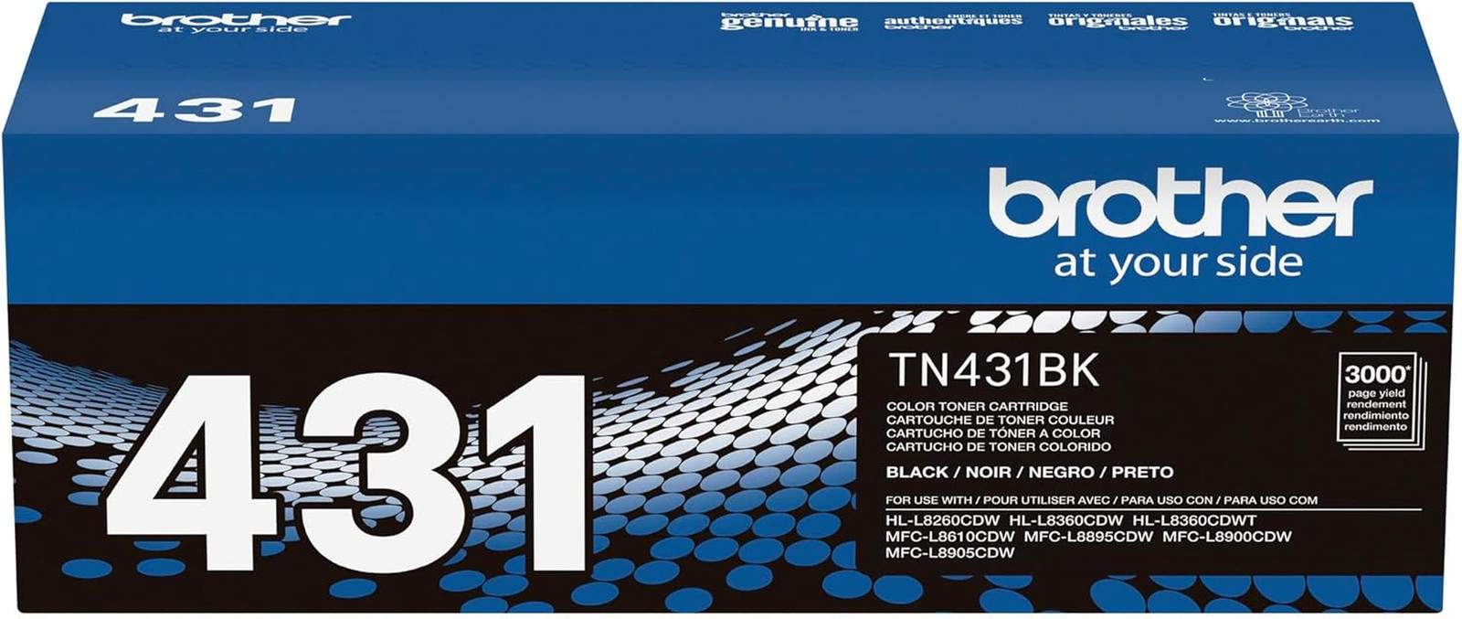 Printer TN431BK Standard Yield Toner-Retail Packaging , Black
