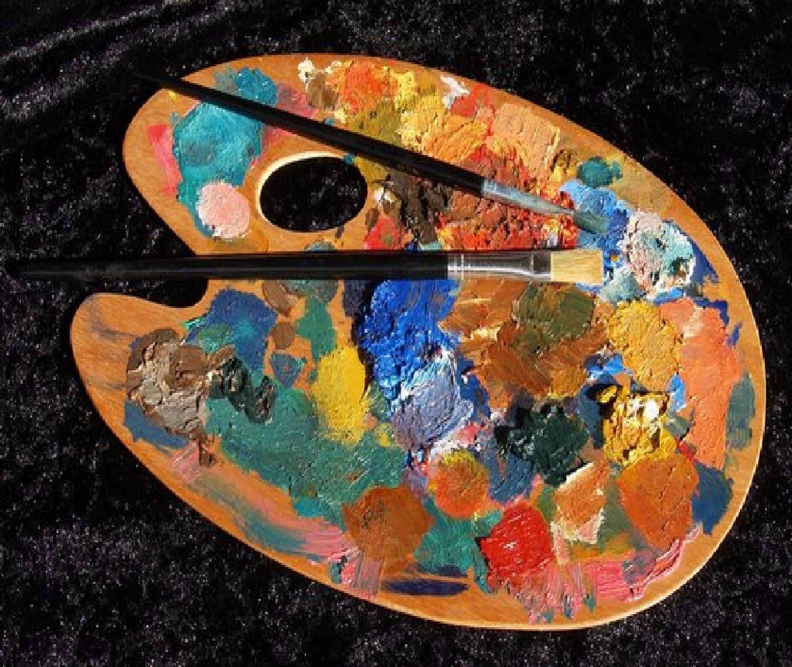 ARTIST PALETTE COMPUTER MOUSE PAD 9 X 7 inches