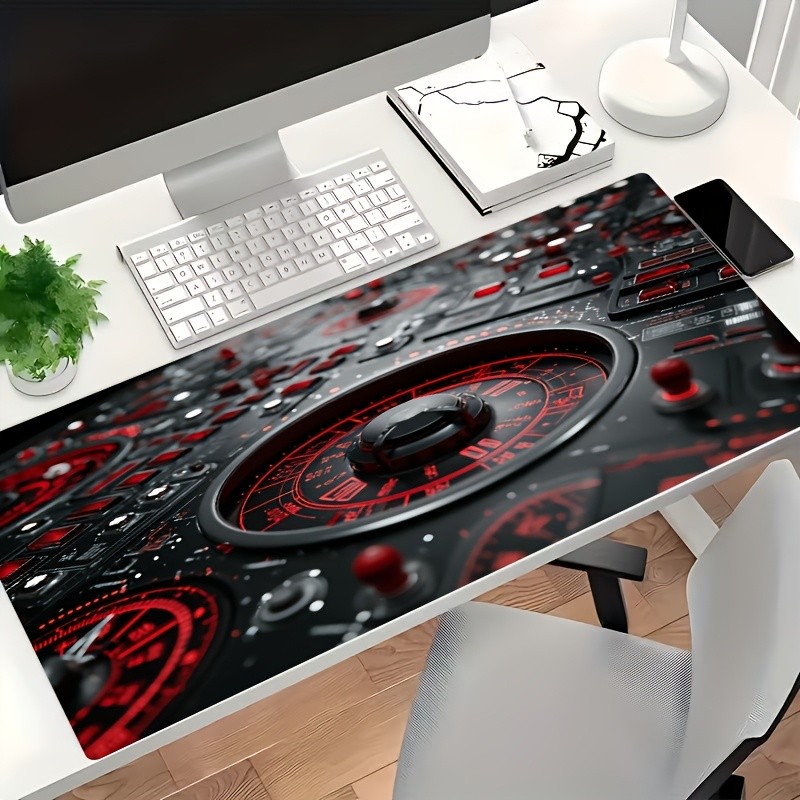 Large Red and Black Mechanical Operation Panel Technology Scene E-Sports Games