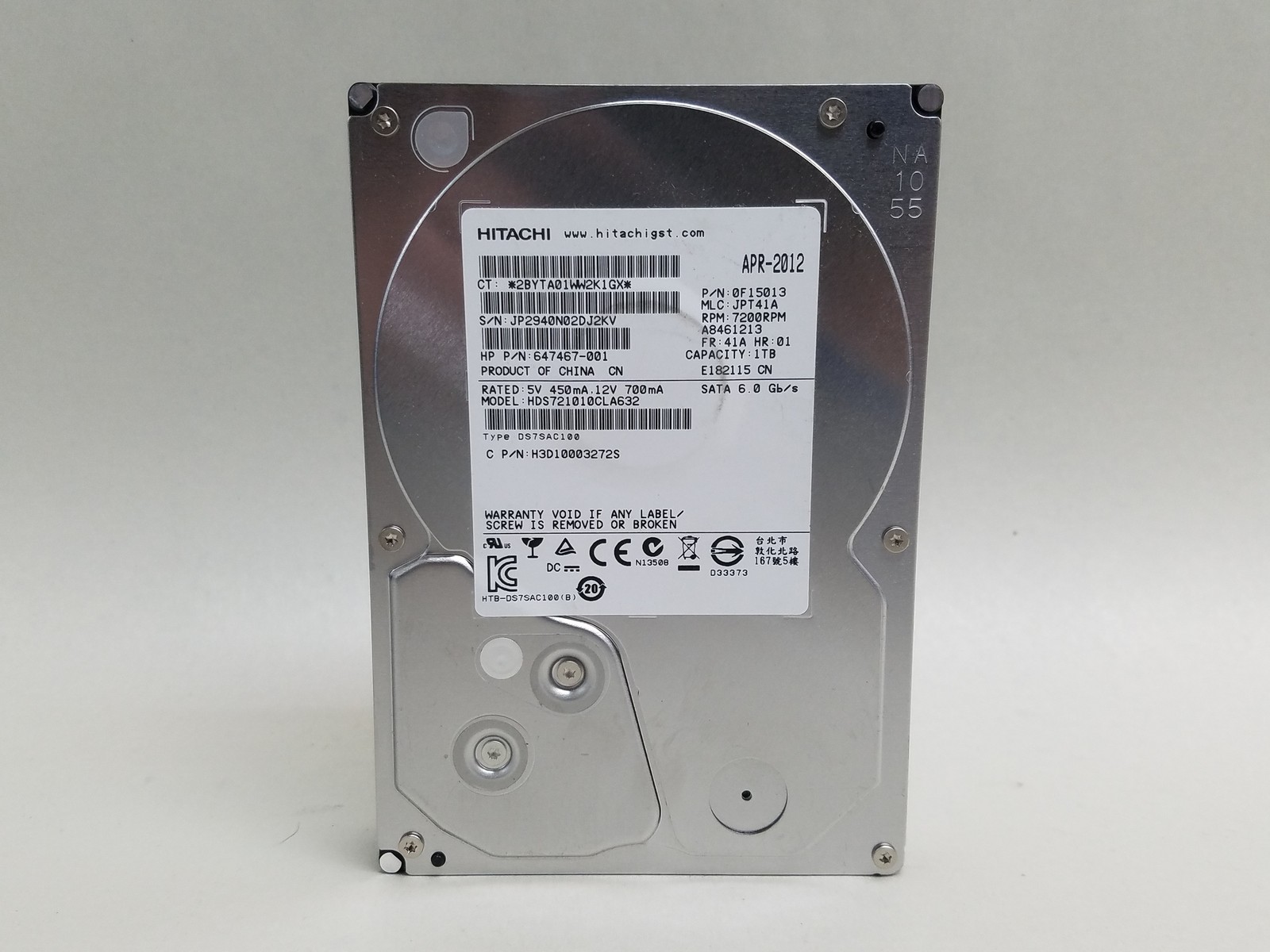 Hitachi HDS721010CLA632 1 TB 3.5 in SATA III Desktop Hard Drive