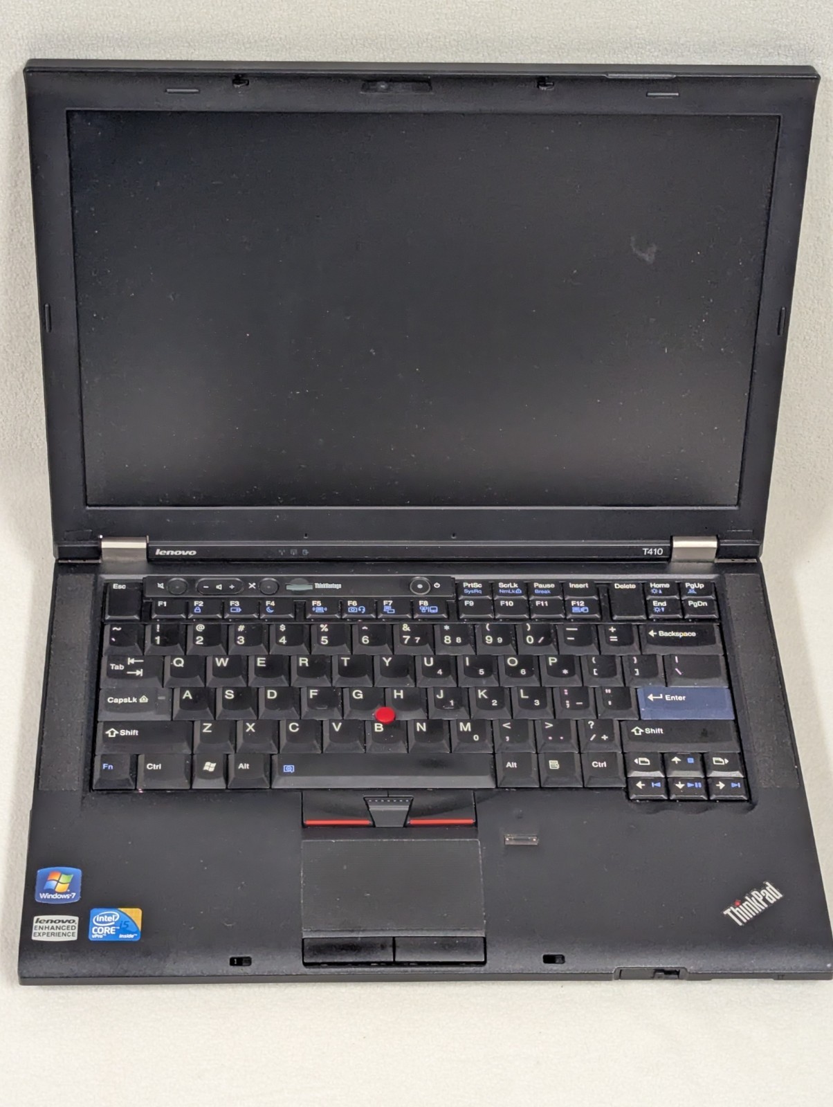 Lenovo ThinkPad T410 Intel i5-520M 2.4GHz 3GB 112GB Win7 Floppy Disk Sound Bar