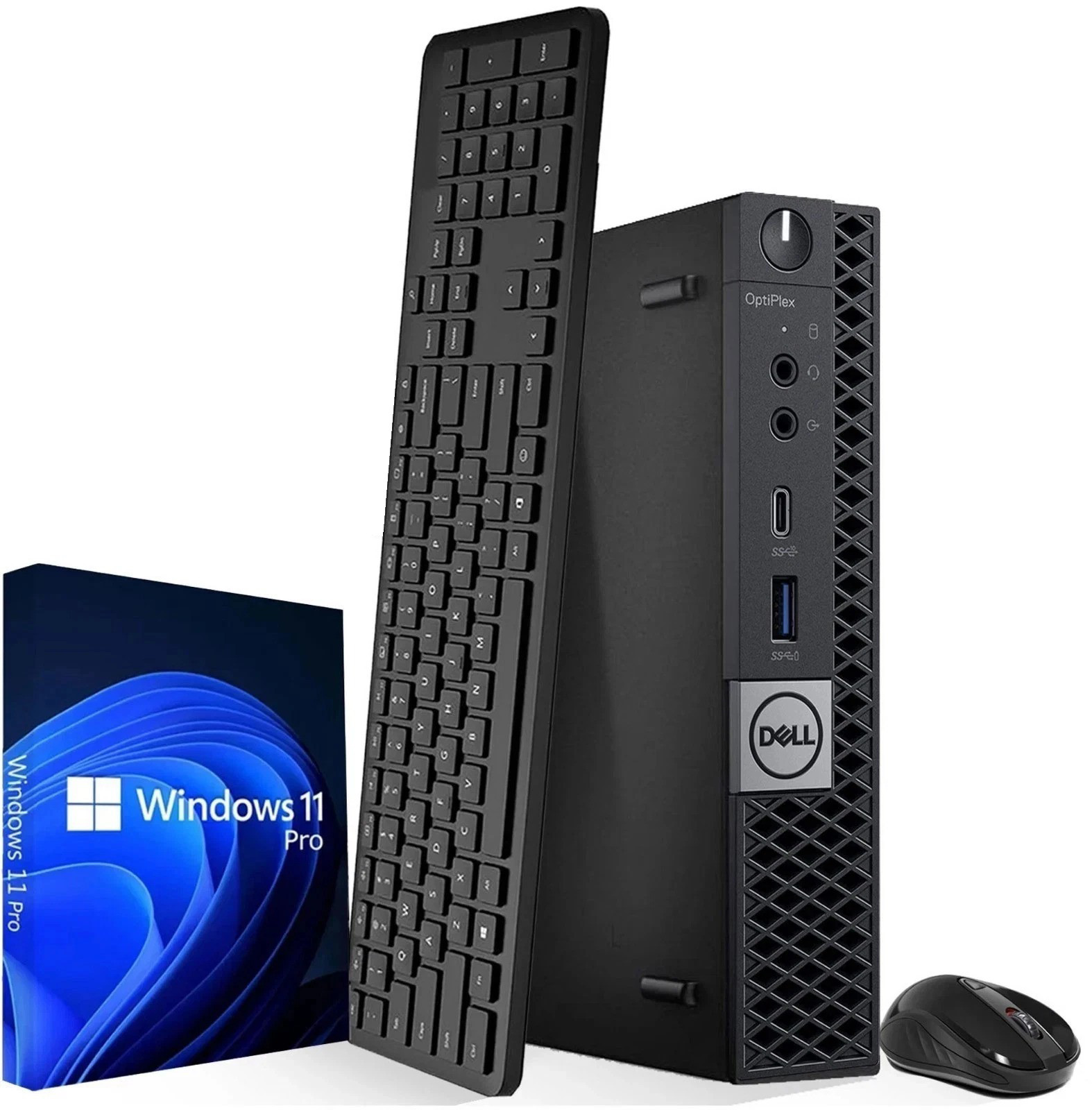 Dell 5060 Desktop Micro PC i7-8th 32GB RAM 1TB NVMe SSD Wireless-KB&M WiFi Win11