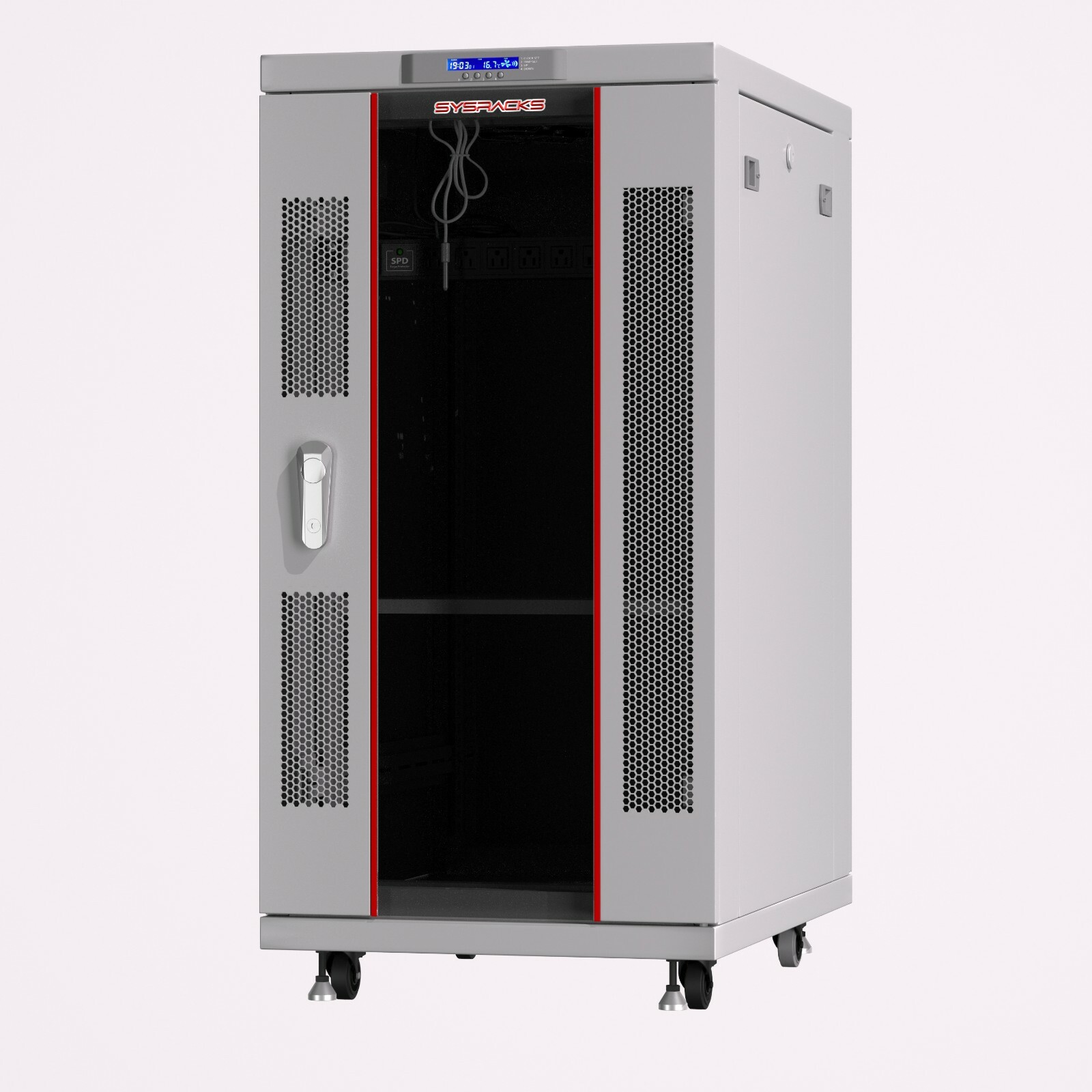 18U Server Rack IT Cabinet Data Network Rack Enclosure – 35-Inch Deep Rack Stand