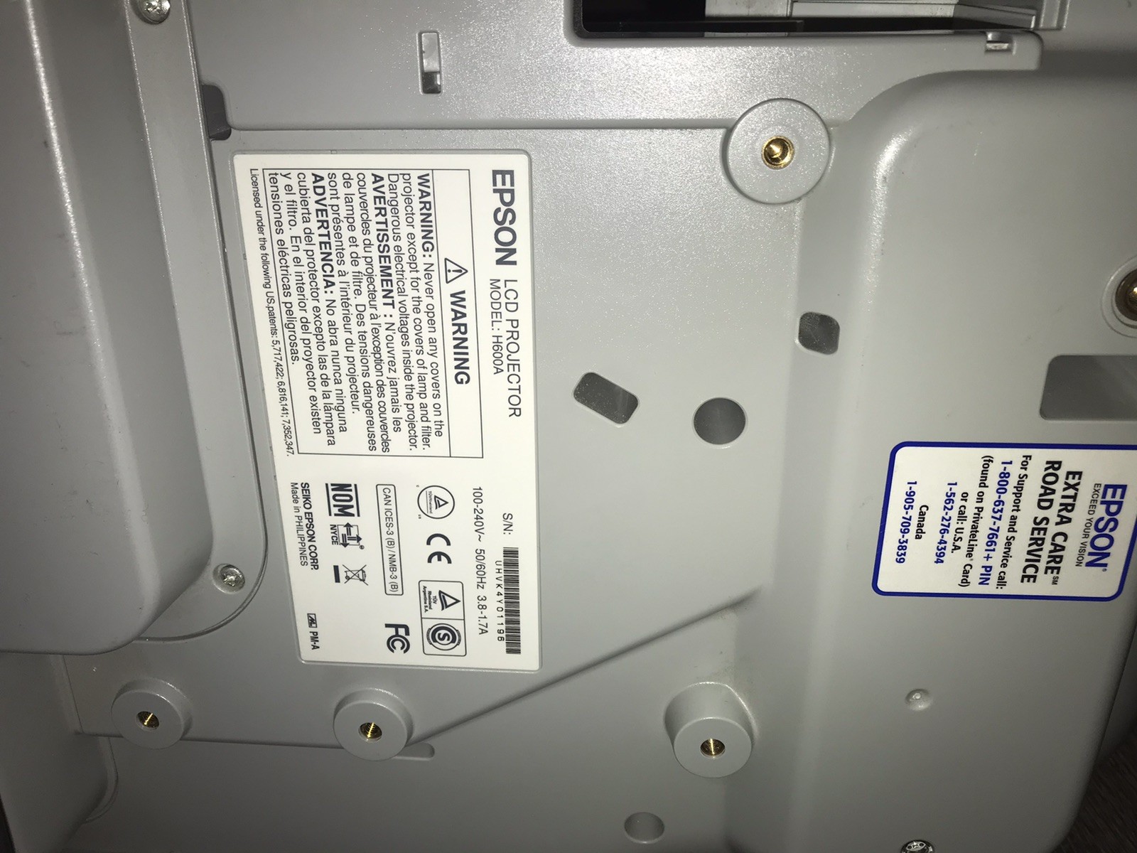 Epson BrightLink 585Wi Interactive Ultra Short Throw WXGA Medium LAMP HOURS