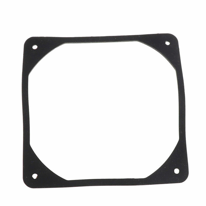 80mm Fan Silencer PC Computer Cooling Fan Silencer Rubber Frame Gasket Black 8CM