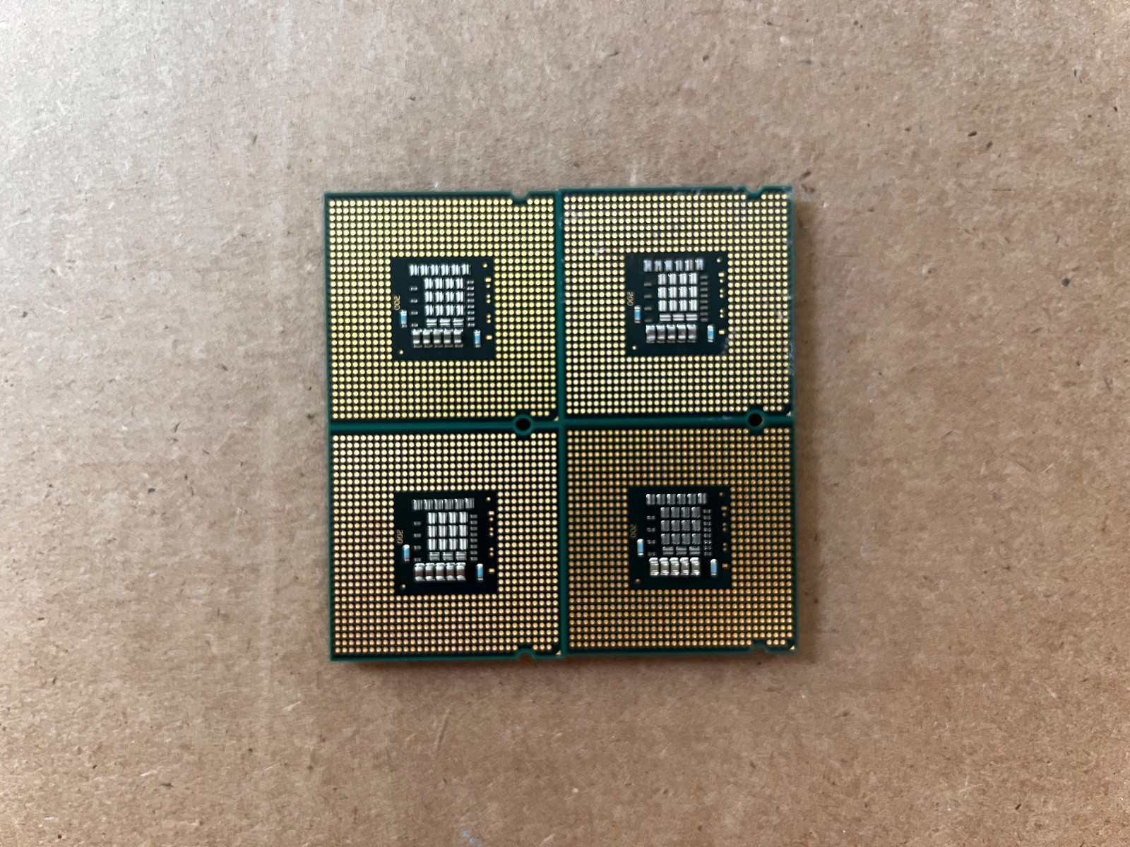 Lot of 4 Intel Core 2 Duo E8500 CPU 3.16 GHz 6MB LGA-775 SLAPK Desktop Processor