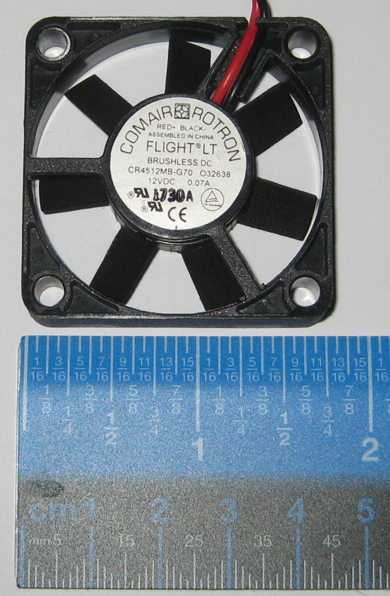 5X Comair Rotron 45 mm Quiet Electric Fan – 12 V – 6.9 CFM – 22 dB – CR4512MB