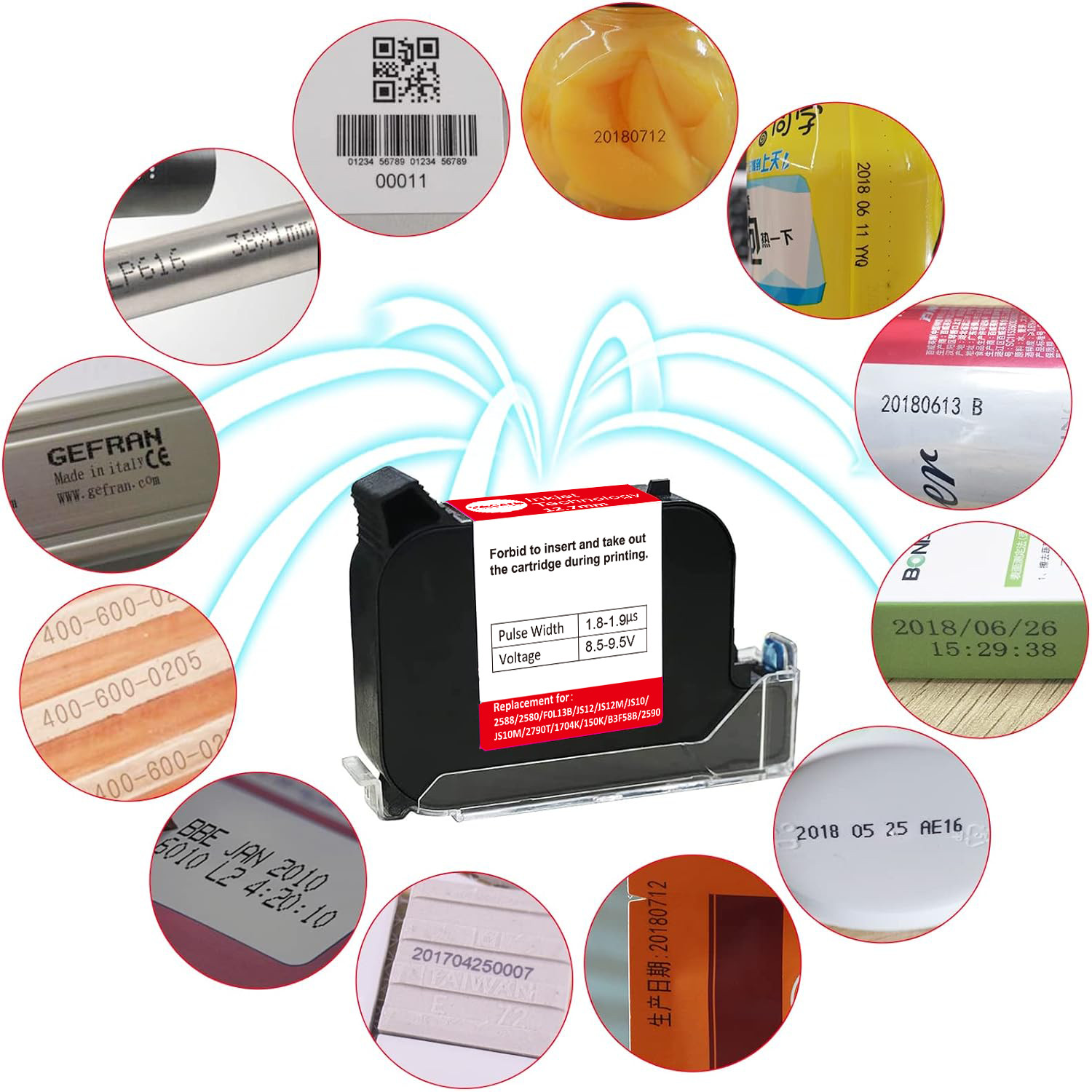 Replacement Fast Dry Ink Cartridge for HP 2590 W3T10B