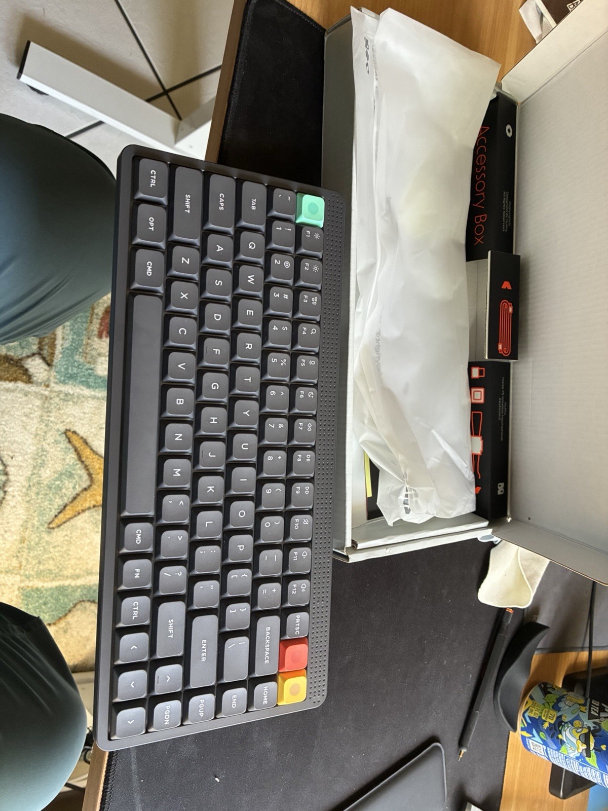 NuPhy Node 75 Wireless Mechanical Keyboard – Gray, Brown Nano Switch
