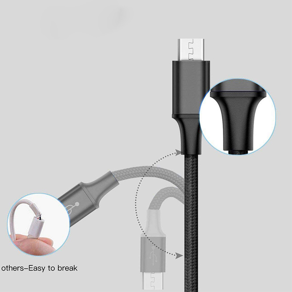 3 in 1 Multi Phone Charger Cord With Type C Micro USB Connectors Cell Phones Lot