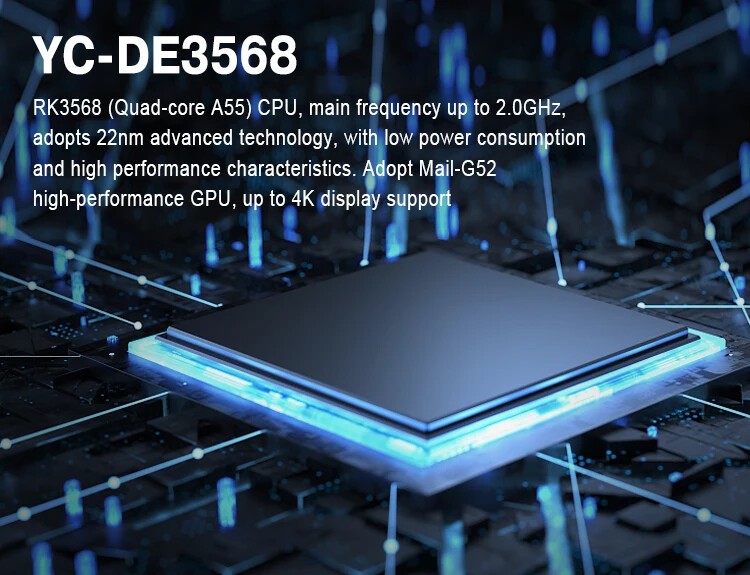 Desktop Dual Lan Android 11 4G Module Interface Fanless AI Edge Computer