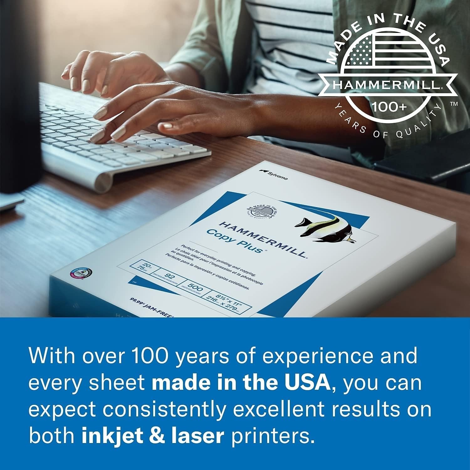 Blue Printer Paper 8.5×11 – 10 Ream 5000 Sheets