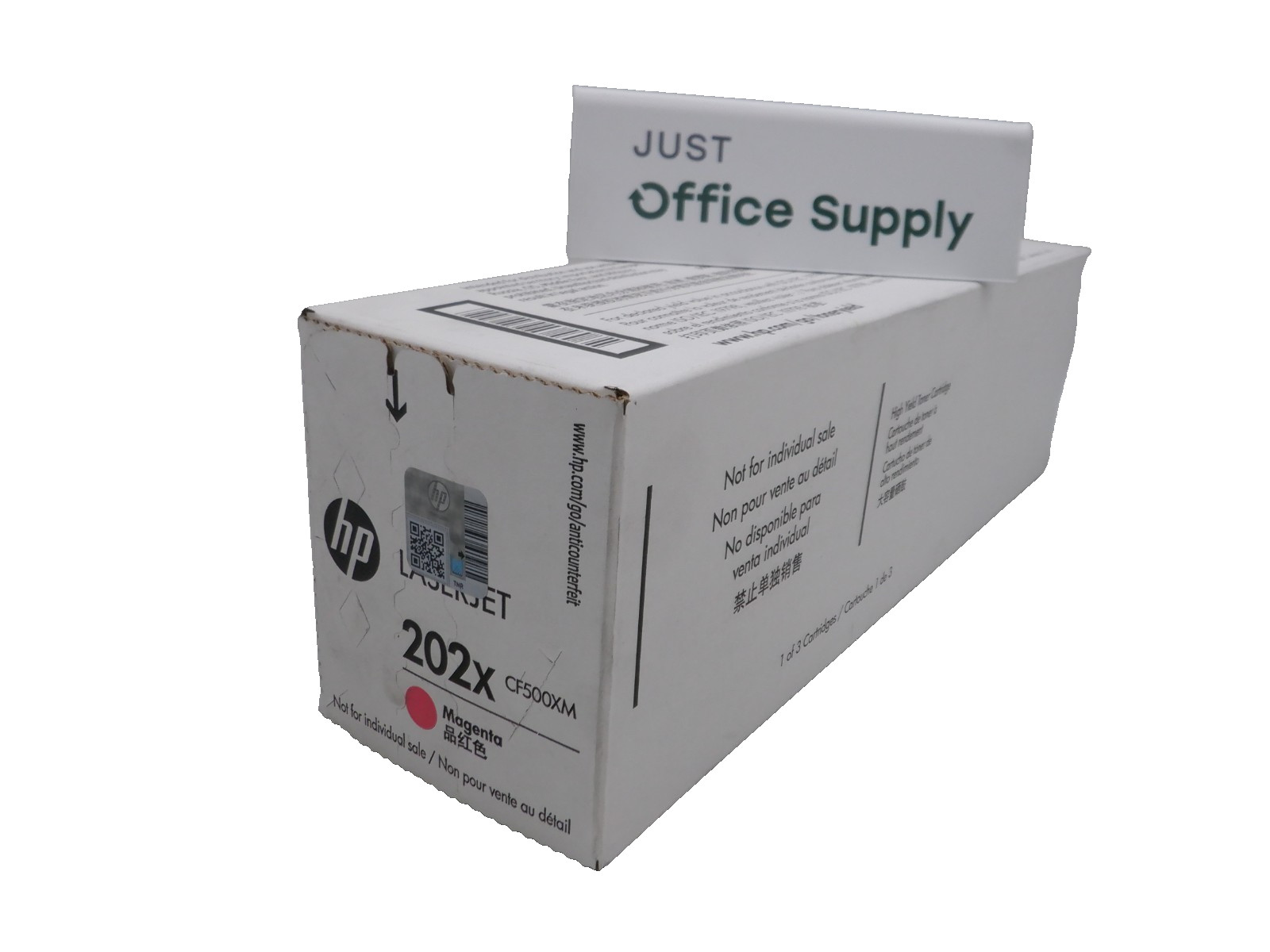 Genuine HP 202X Magenta CF503X (1) Pack-High Yield Print Cartridge F. Shipping