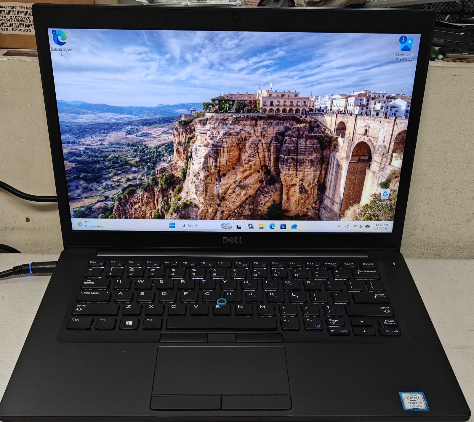 Dell Latitude 7490 Touch i7-8650u 1.9GHz, 16GB RAM, 256GB NVMe, Windows 11 Pro