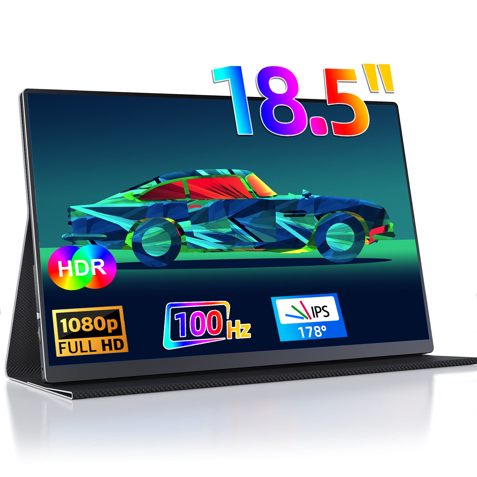 UPERFECT Portable Monitor 18.5″ 100Hz Gaming Monitor 1920×1080 USB-C HDMI for PS