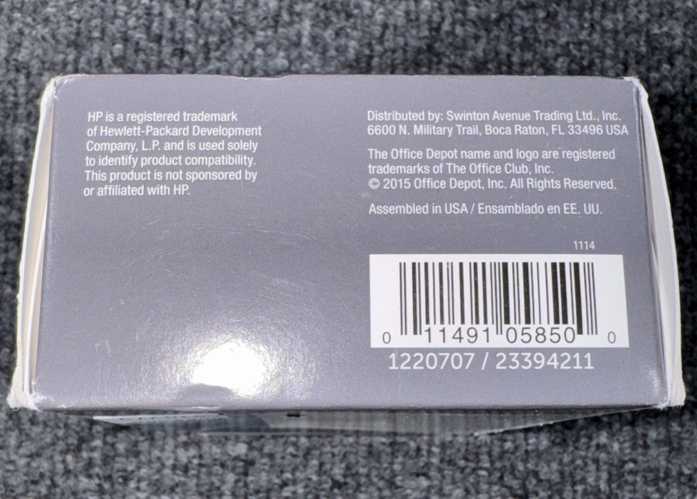 OFFICE DEPOT HIGH-YIELD INK CARTRIDGE FOR HP 61XL, CH563WN, OM05850 – BLACK