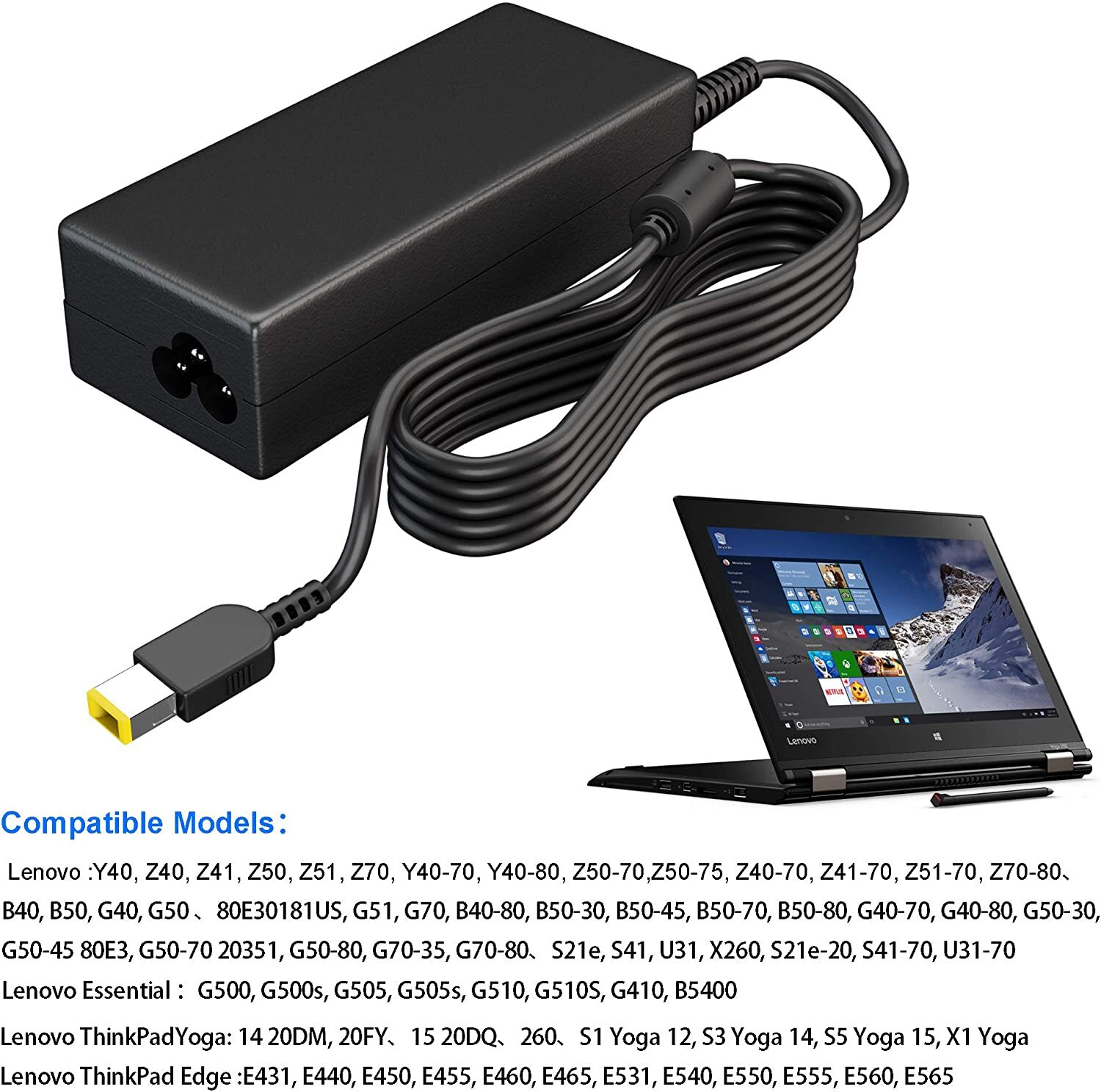 Genuine LENOVO ThinkCentre M910q 10MV Genuine Original AC Power Adapter Charger