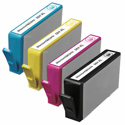 4PK 564XL 564 XL for HP BLACK COLOR Print Ink Cartridge Photosmart 6520 6521 209