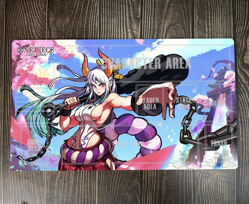 O-P OPCG TCG CCG Yamato Table Playmat Trading Card Game Mat Gaming Play Pad