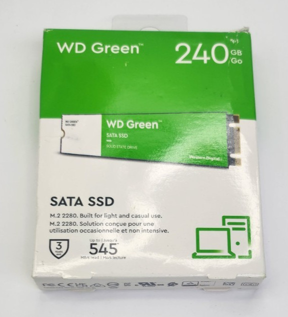 WD Green 240GB M.2 2280 SATA SSD Solid State Drive