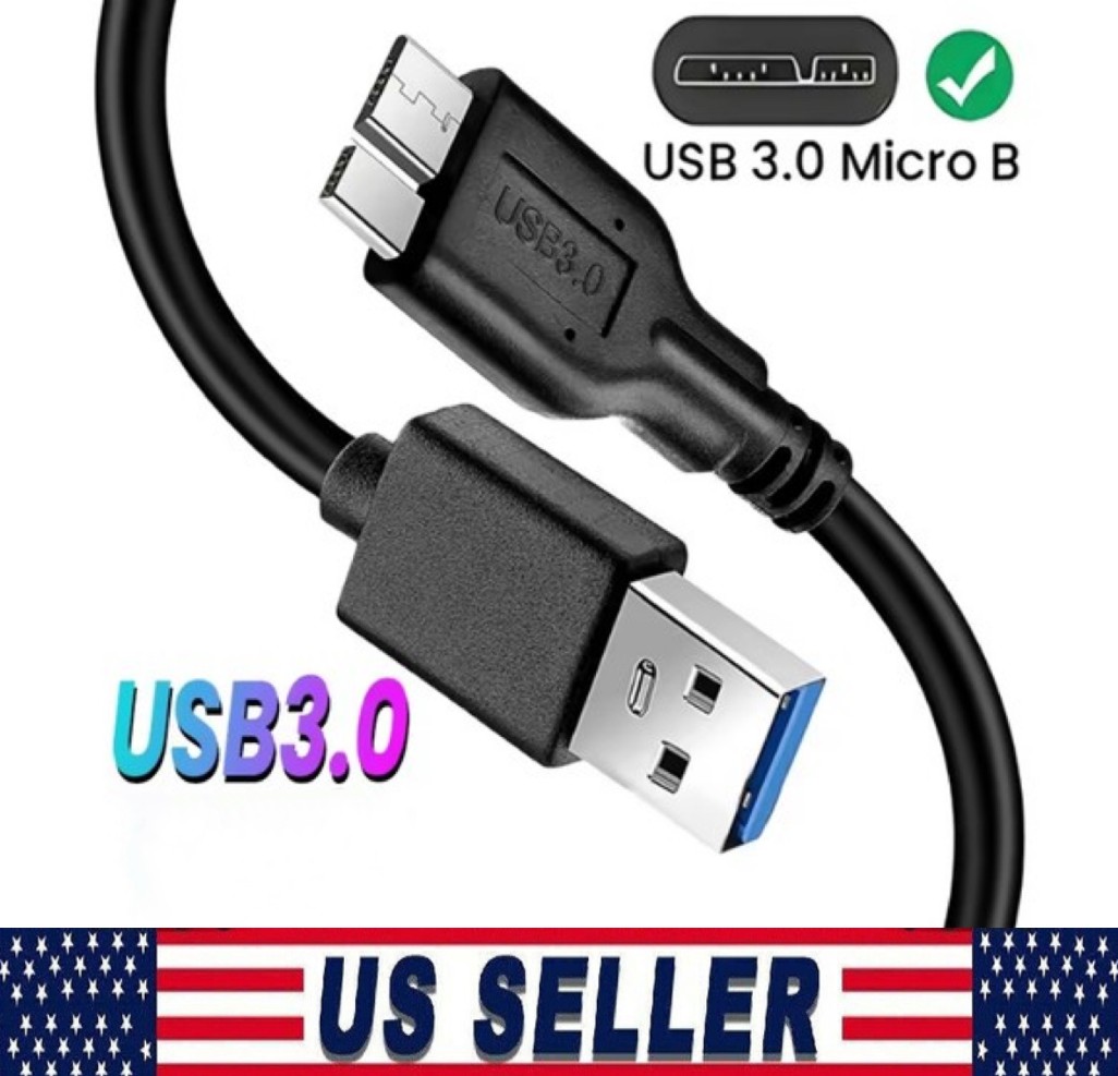 Micro USB 3.0 Cable High Speed Data SYNC For HDD External Hard Drive LOT