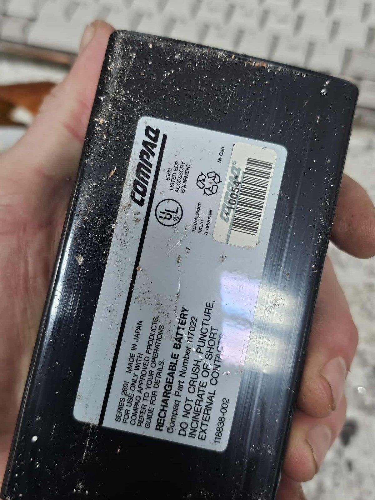 1st Compaq LTE Laptop CP4021 20MB 3.5″ IDE hard disk + Floppy Keyboard Mainboard