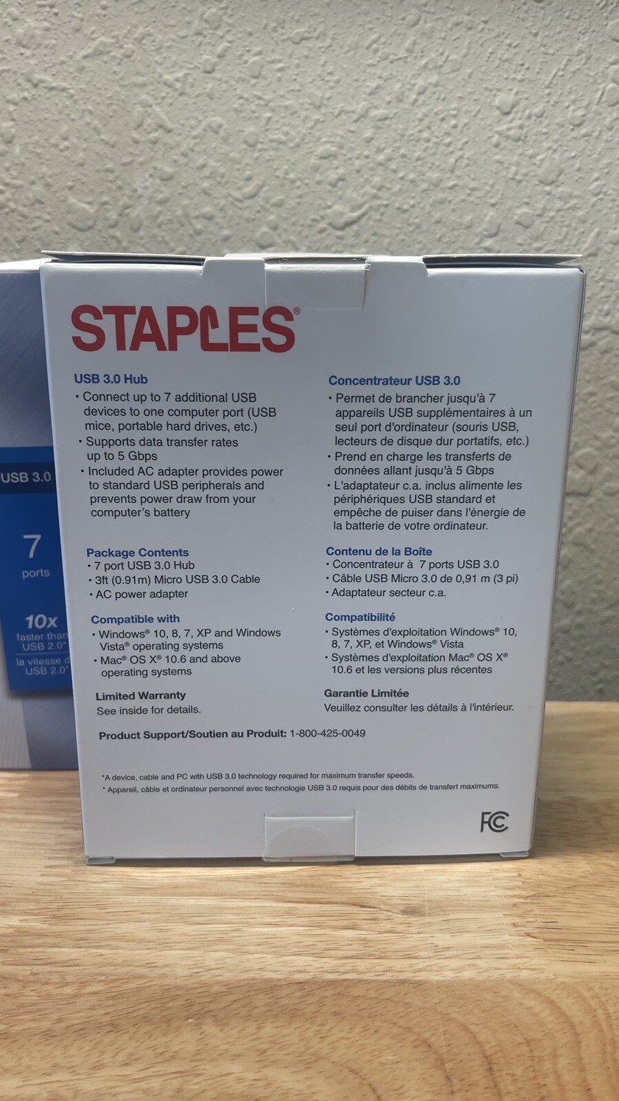 Two Staples USB 3.0 Hub 7 Port, New In Box. Fast Shipping.