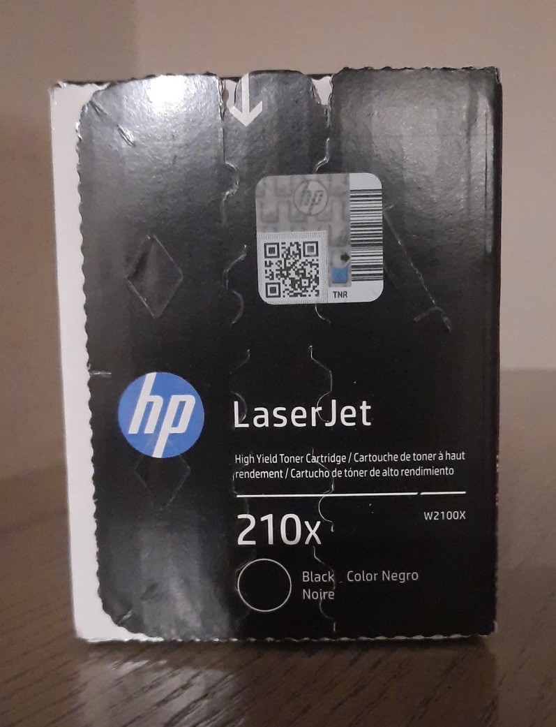 HP 210X Black Original LaserJet Toner Cartridge, ~7,500 Pages, W2100X