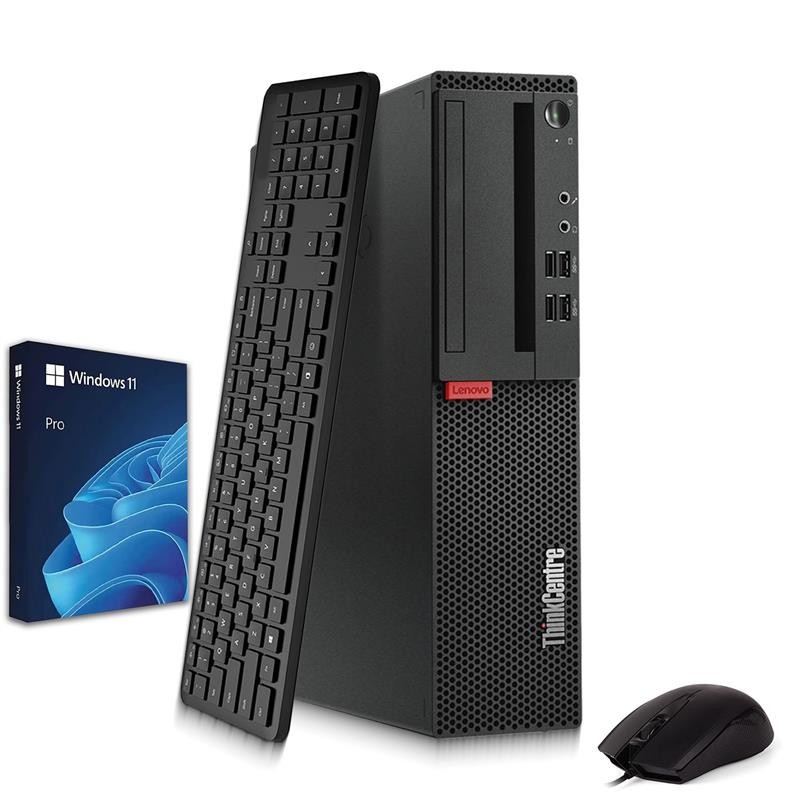 Lenovo SFF Desktop PC i5-8500 64GB 2TB SSD Built-in Wi-Fi New 24″ LED Window 11