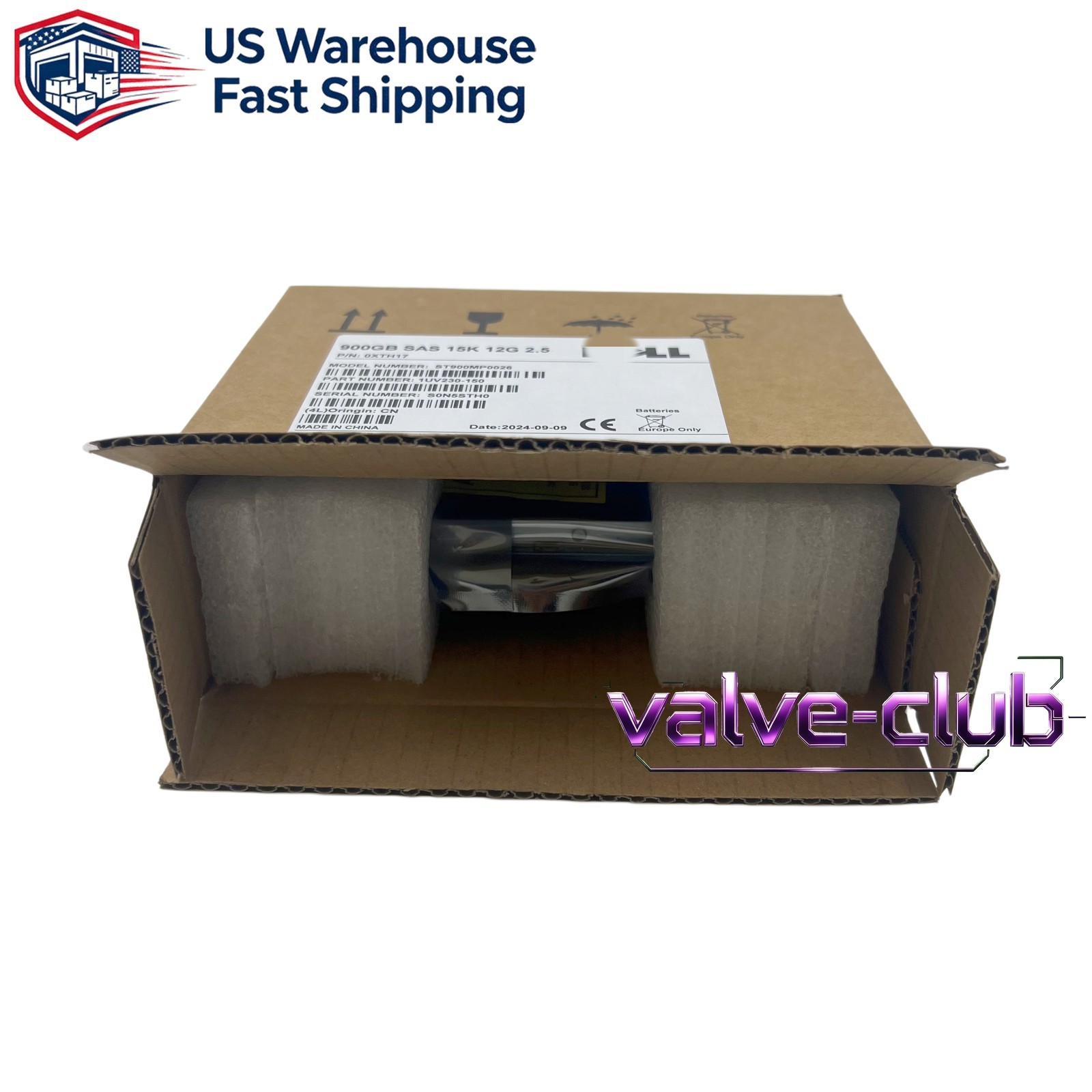 For Dell 900GB SAS 15k 2.5″ 12G HDD XTH17 Seagate ST900MP0026 in 3.5” Caddy US