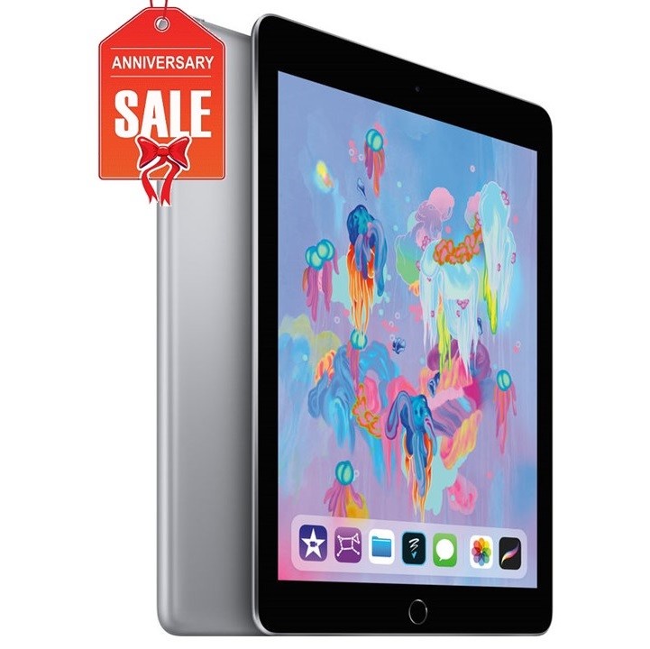 Apple iPad 6th Gen. 32GB, Wi-Fi + Cellular (Unlocked), 9.7in – Space Gray