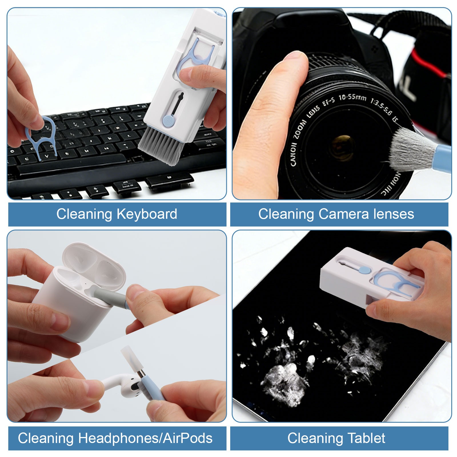 20-in-1 Laptop Keyboard Cleaner Kit Electronic Device Clean Tool Set for Camera