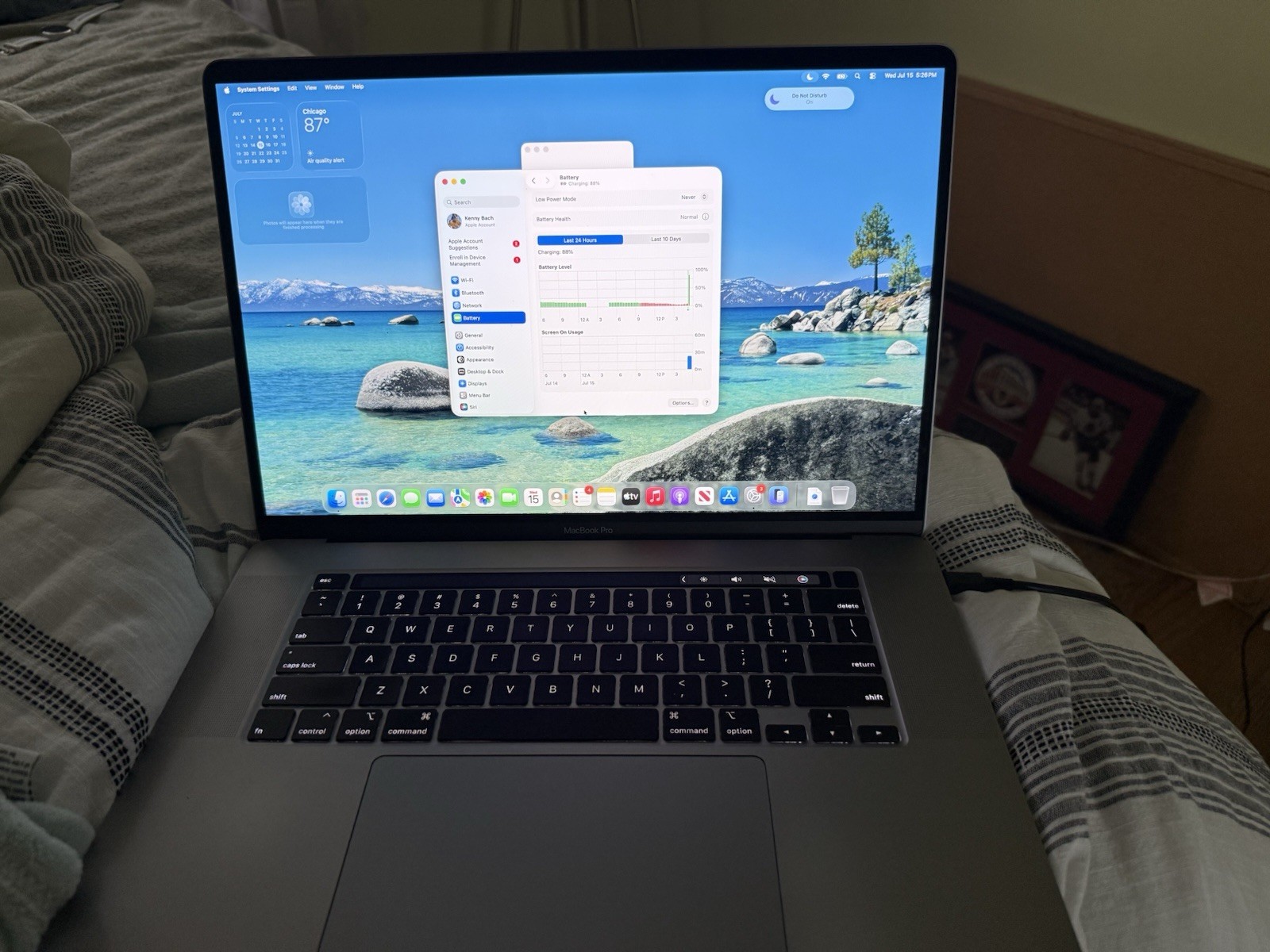 Apple MacBook Pro 16in 2019 i7 2.6GHz 16GB 256GB SSD macOS Space Gray