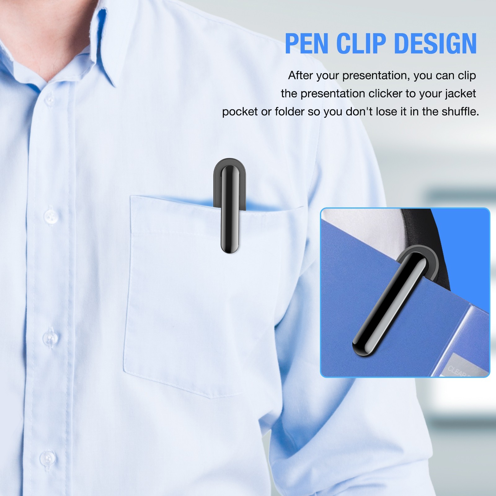 Presentation Cicker Wireless Presenter Remote PowerPointer Clicker Laser Pointer