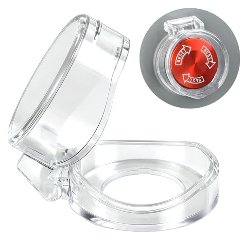 2Pcs 22mm Push Button Switch Transparent Protective Cover 22mm Hole; H24x41mm