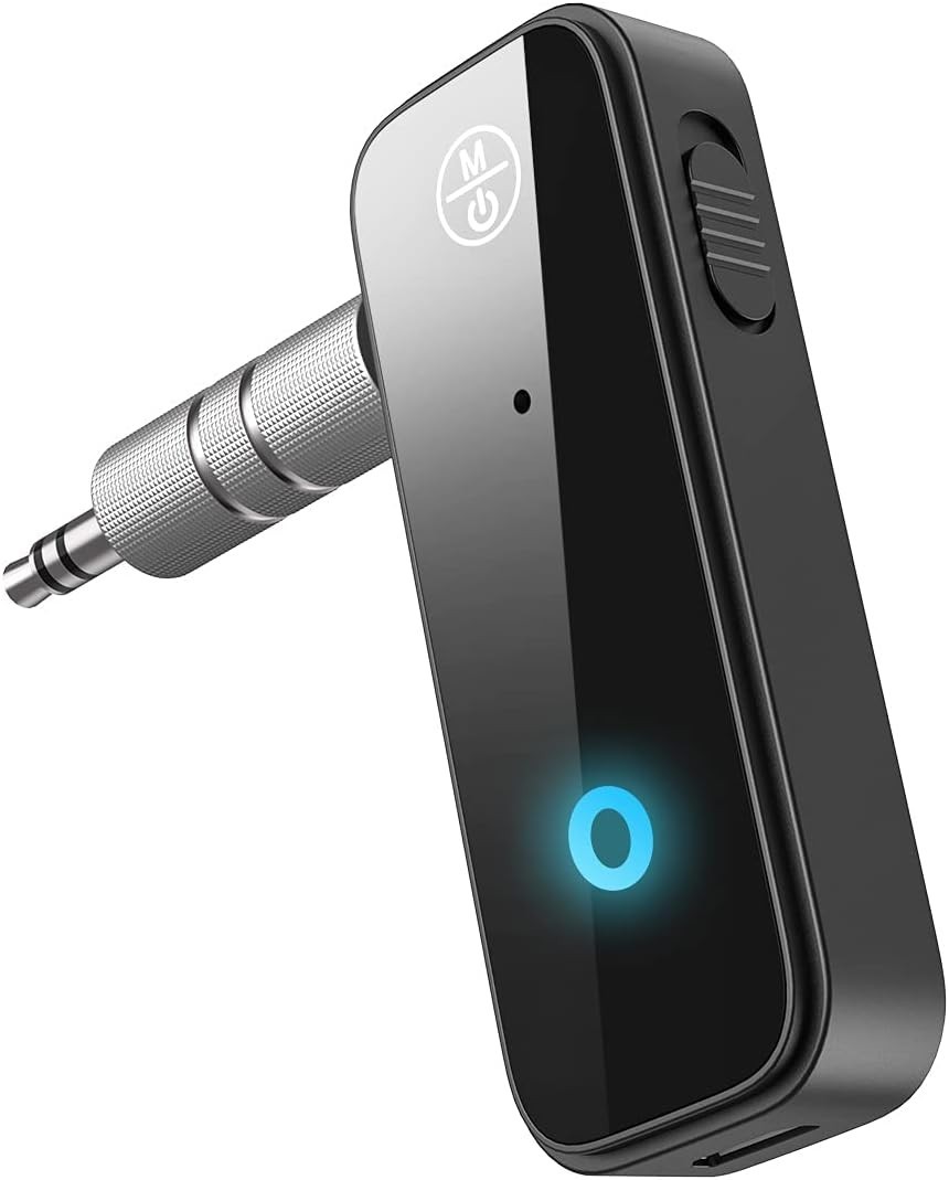 Upgraded Aux Bluetooth 5.4 Adapter for Car, 2 in 1 Bluetooth Receiver Transmi…
