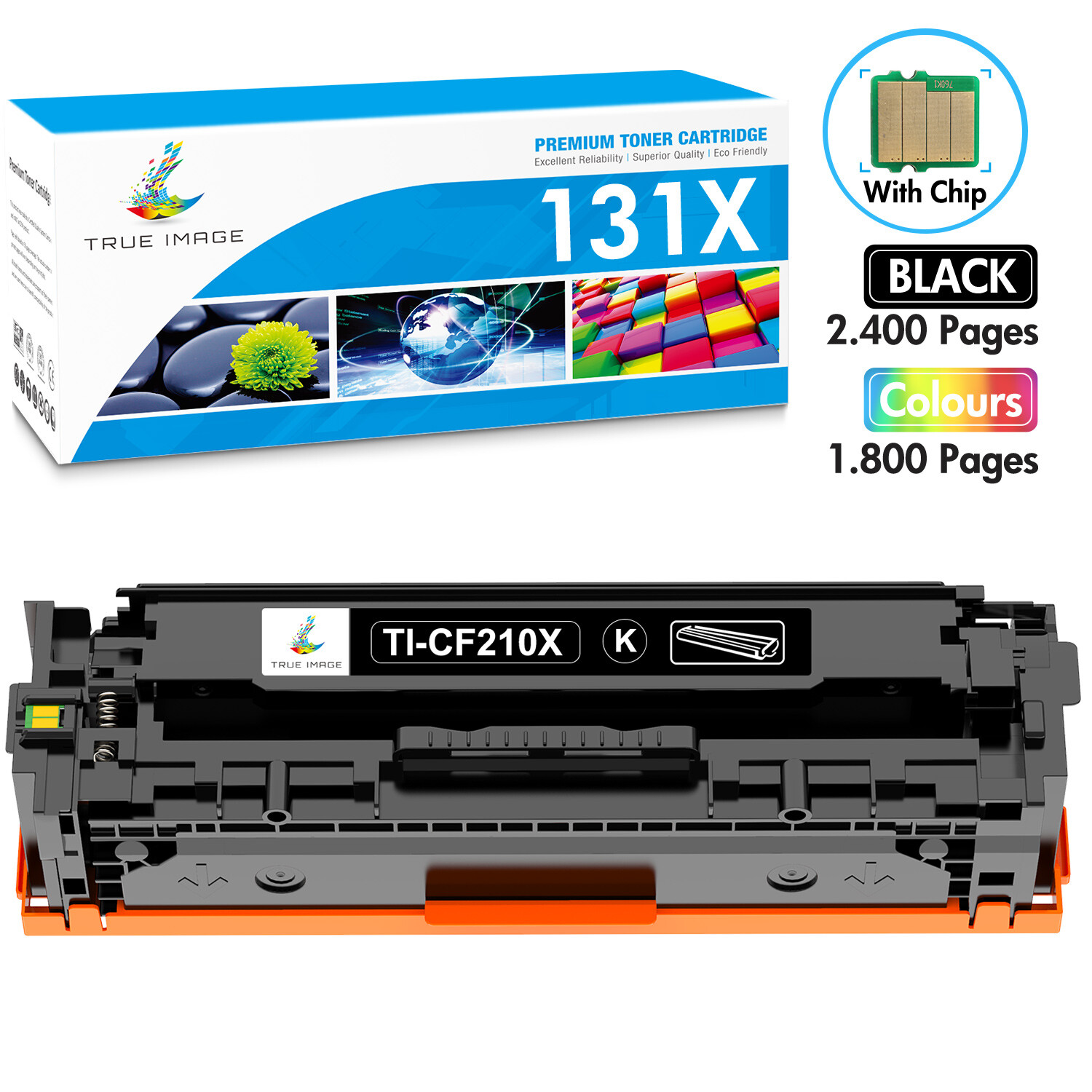 Toner for HP CF210X 131A CF210A LaserJet Pro 200 Color M276nw M251nw M251n Lot