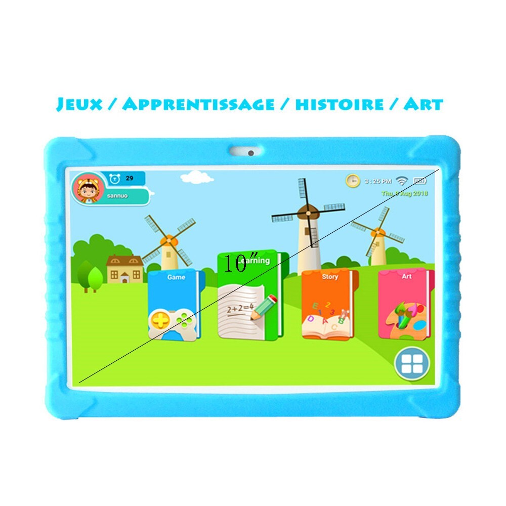 10 inch Kids Tablet PC Android 9 Deca Core Dual Cameras WiFi Bundle Case 64GB