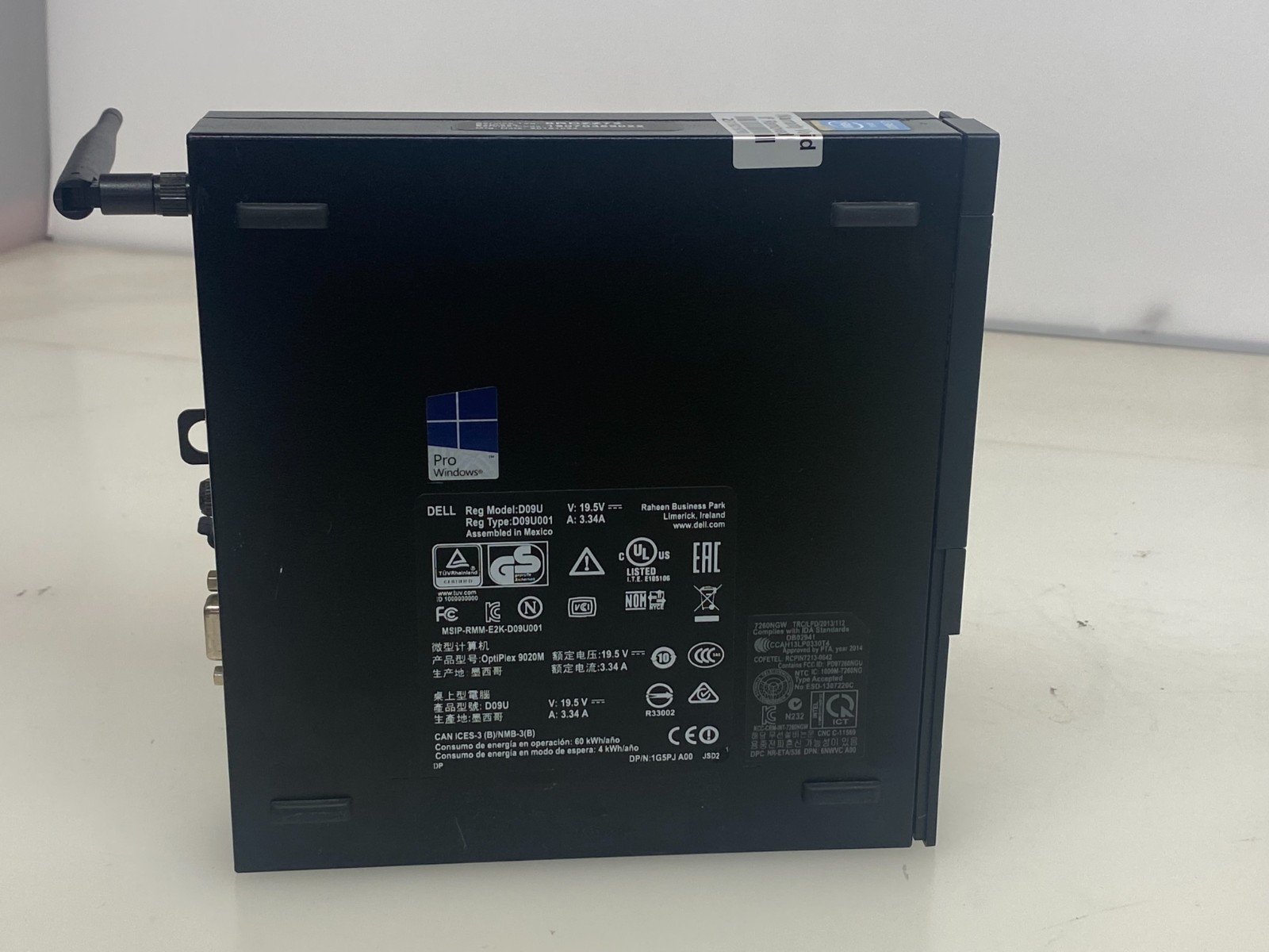 DELL OPTIPLEX 9020M MICRO PC i7-4785T@2.2GHZ 8GB 256GB SATA SSD WiFi WIN10 PRO