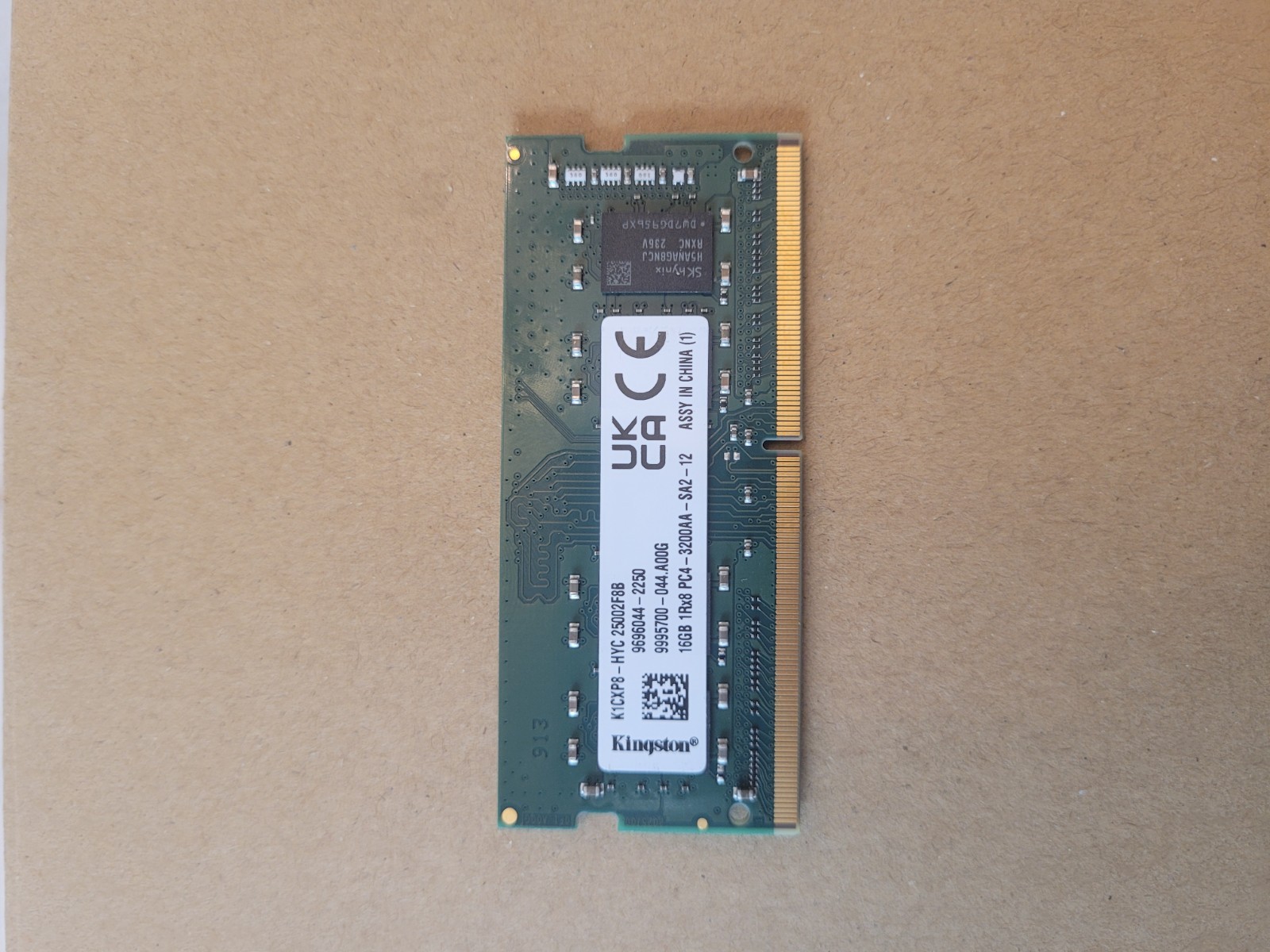 Kingston 16gb 1Rx8 PC4-3200AA-SA2-12 DDR4 SODIMM Laptop Memory