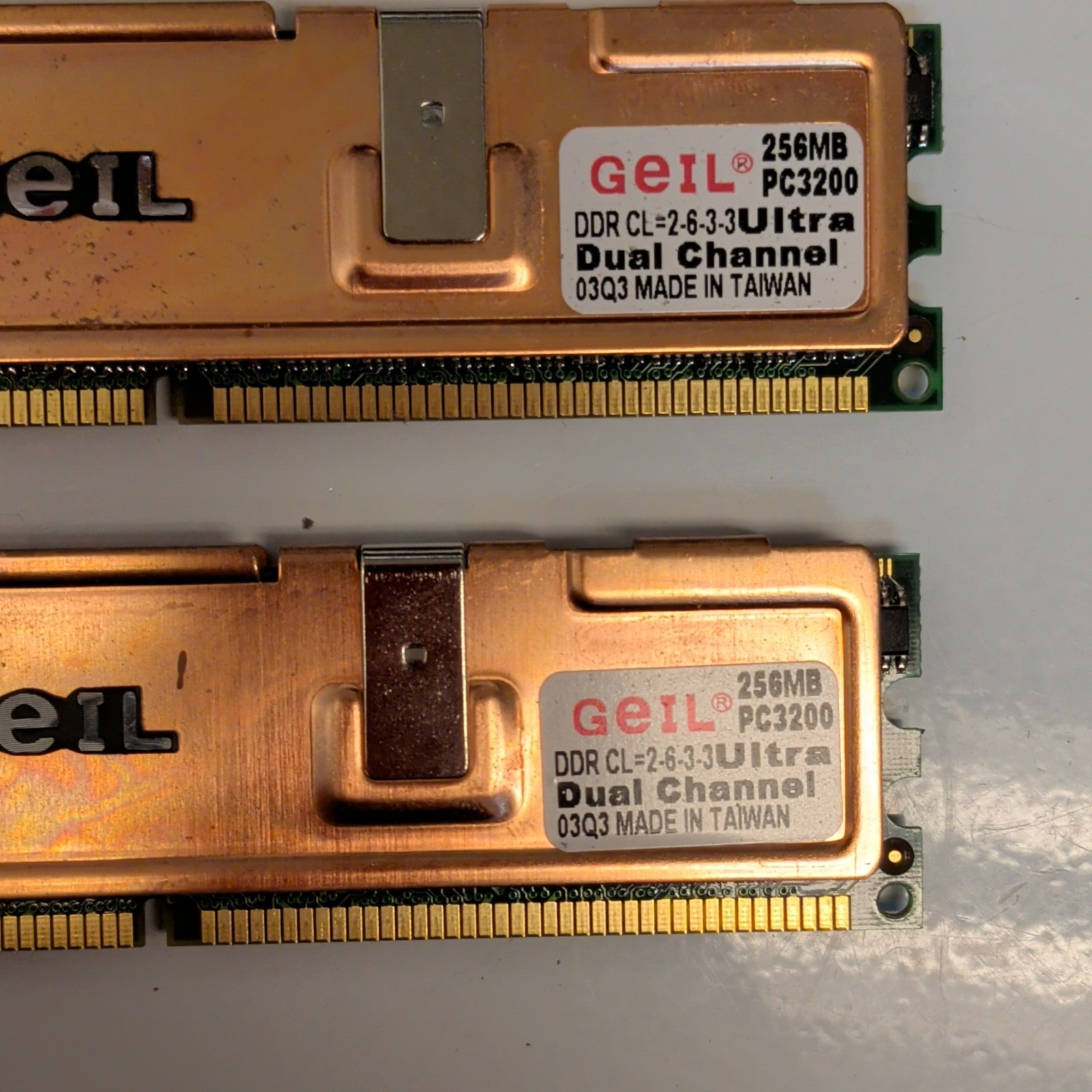 GeIL Ultra 512MB (2x256MB) DDR1 PC-3200 184-Pin DIMM Dual Channel