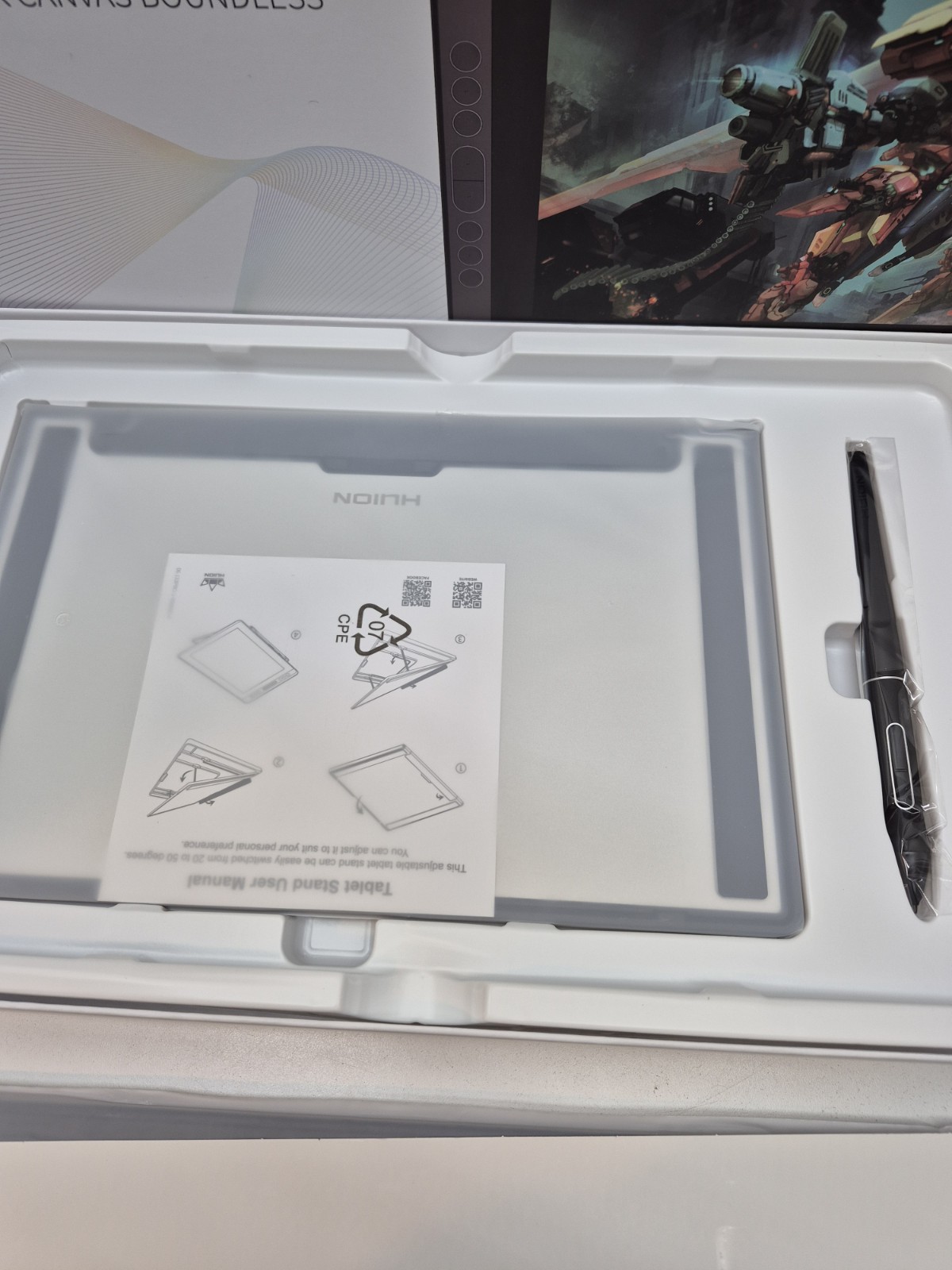 New Huion KAMVAS 13 Graphics Drawing Tablet With Stand Display 13.3 Inch