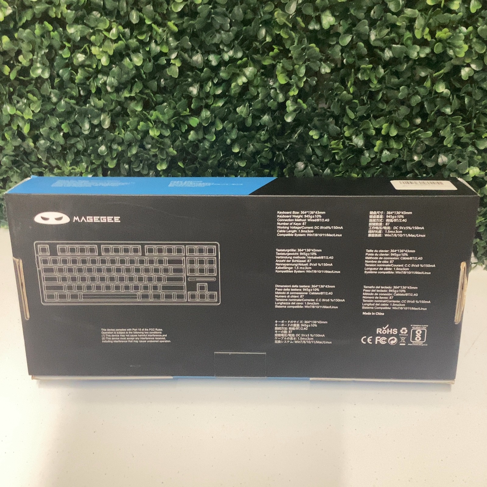 MageGee Light 87 Wireless Mechanical Keyboard White