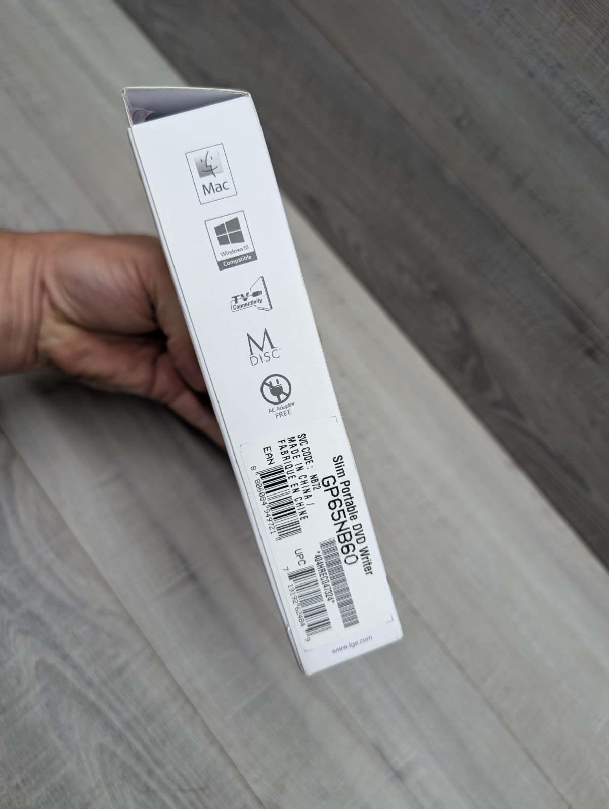 LG Ultra Slim Portable DVD Writer GP65NB60 Compatible With Windows & Mac