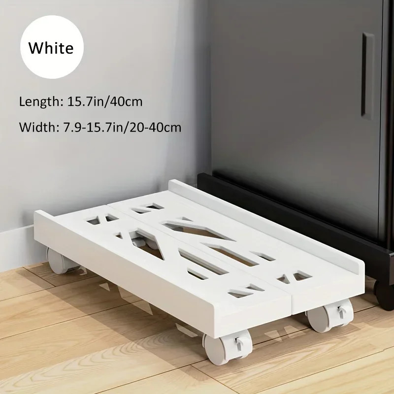 Adjustable Mobile CPU Stand, Ventilated Computer Tower Stand PC Tower Stand with