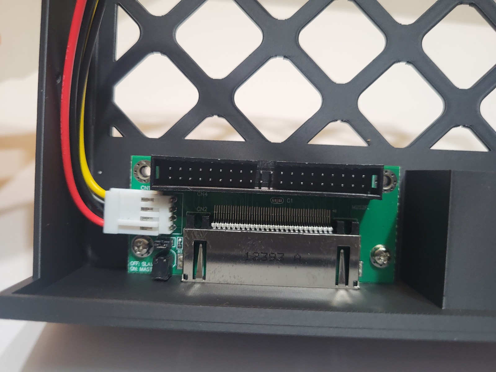 5.25″ bay CF Compact Flash to IDE adapter with storage slots