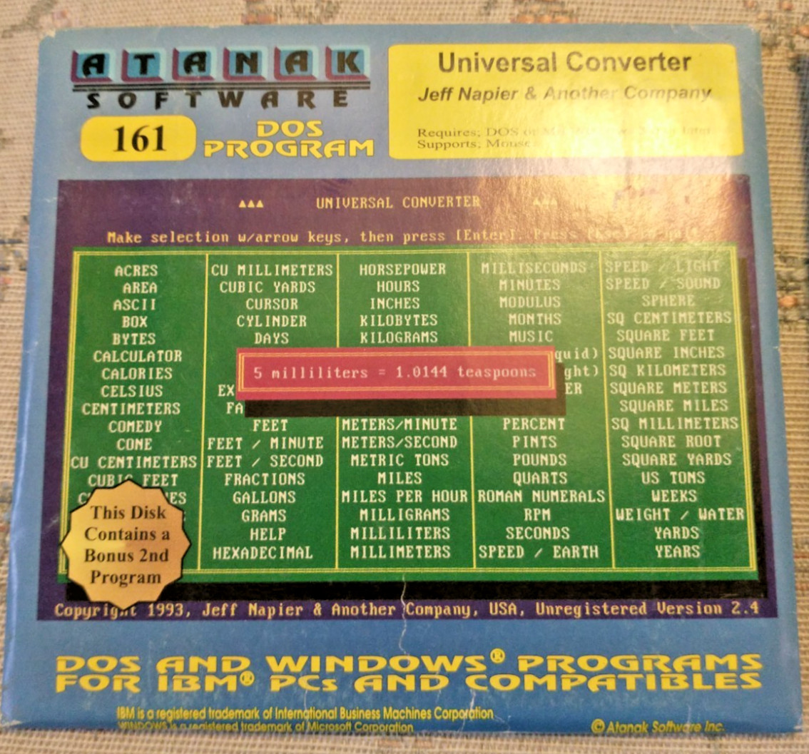 Sealed Atanak 3.5 Disk Software Lot Blitz Draughts Universal Converter Vintage P